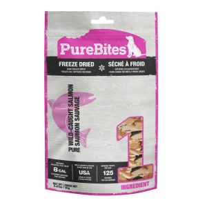 PureBites Freeze Dried Dog Treats, Salmon, 2.47 Ounces