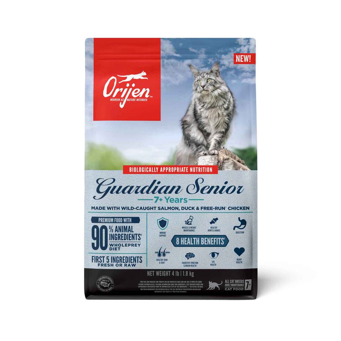 ORIJEN Guardian Senior Dry Cat Food, 4 Pounds