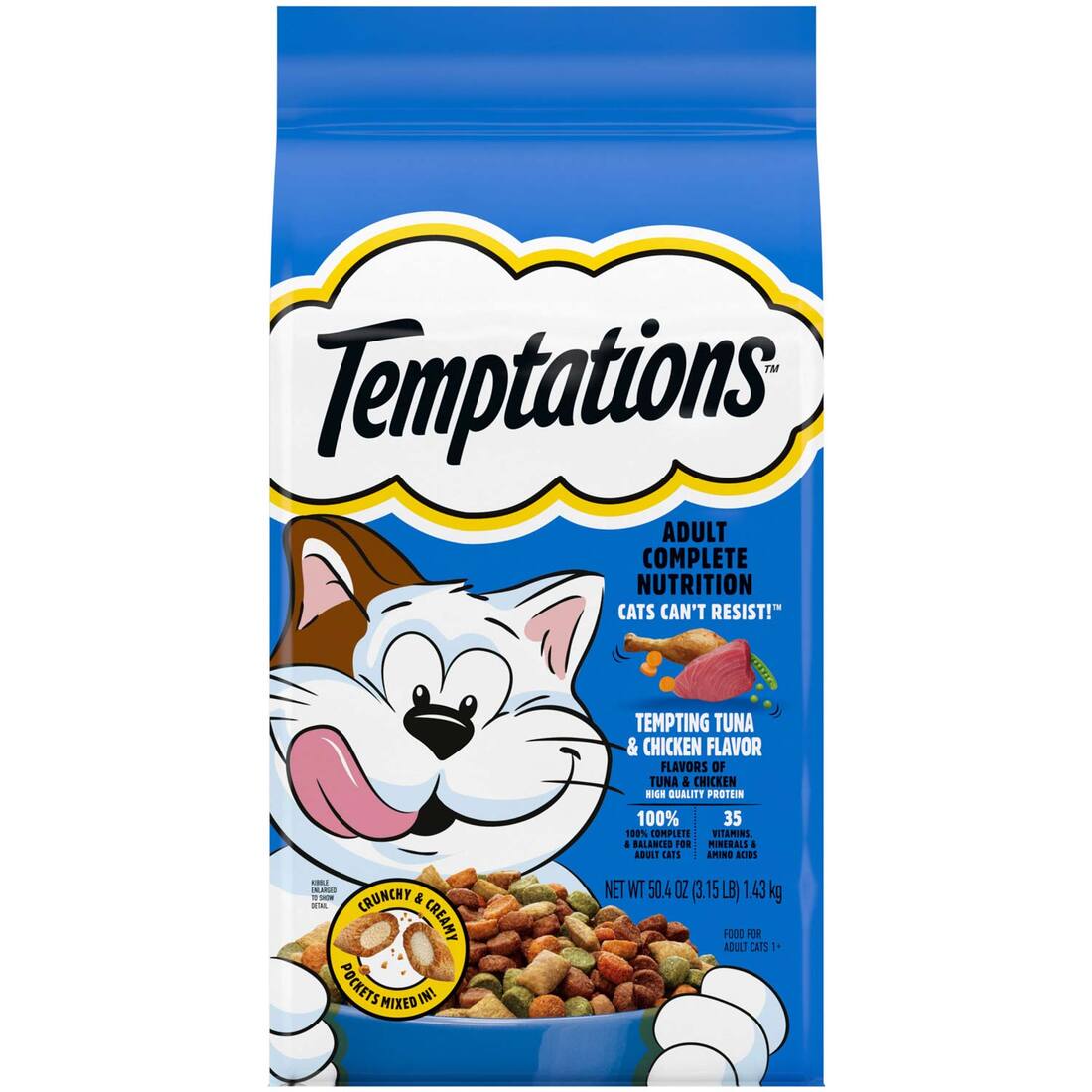 Temptations Tempting Tuna & Chicken Flavor Adult Dry Cat Food