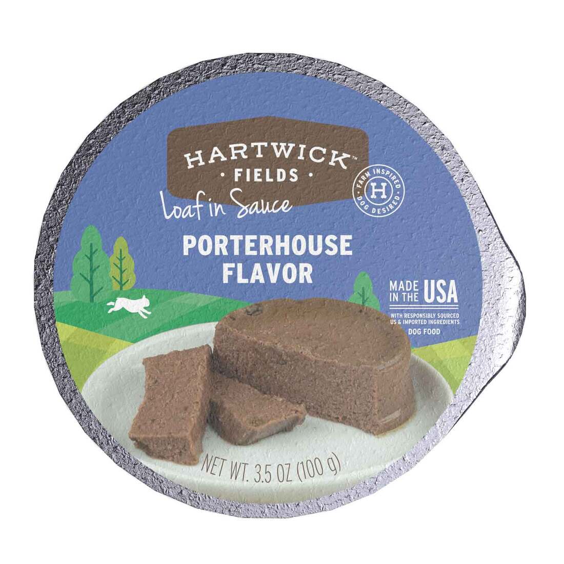 Hartwick Fields Loaf In Sauce Adult Porterhouse Wet Dog Food, 3.5 Ounces