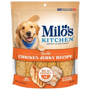 Milo's Kitchen Chicken Jerky Dog Treats, 15 Ounces