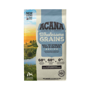 ACANA® Wholesome Grains Dry Dog Food, Sea to Stream Recipe, Saltwater Fish, 22.5 Pounds