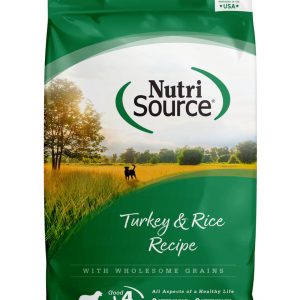 NutriSource Dry Dog Food, Turkey and Rice, 26 Pounds
