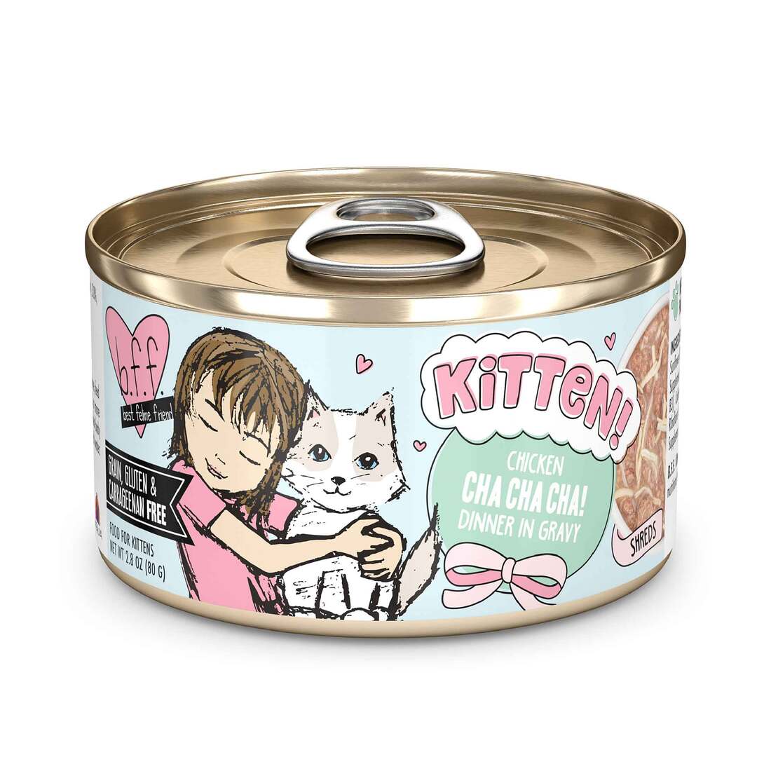 Weruva BFF Natural Wet Cat Food, Kitten Chicken Cha Cha Cha, 2.8 Ounces