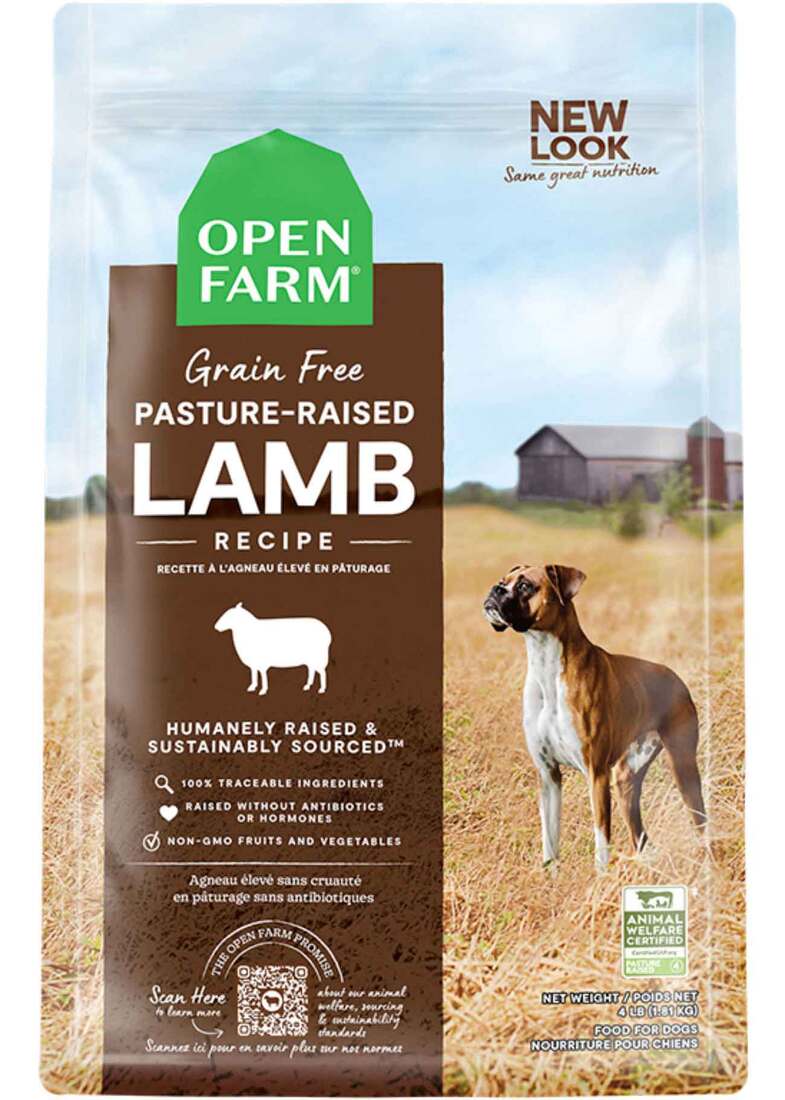 Open Farm Grain Free Kibble Dry Dog Food, Pasture Raised Lamb