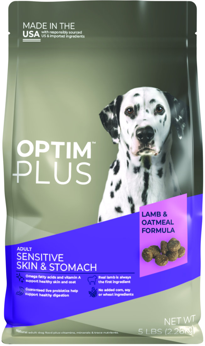 OptimPlus Adult Sensitive Skin & Stomach Lamb & Oatmeal Formula Dry Dog Food - Image 2