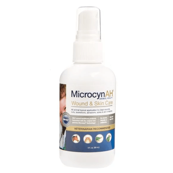 MicrocynAH Wound & Skin Care Pet Spray, 3 Ounces