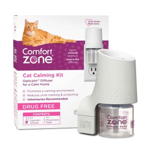 Comfort Zone Cat Calming 30 Day Starter Kit: 1 Diffuser & 1 Refill