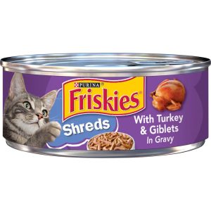 Purina Friskies Shreds With Turkey and Giblets in Gravy Wet Cat Food - 5.5 Ounce Can