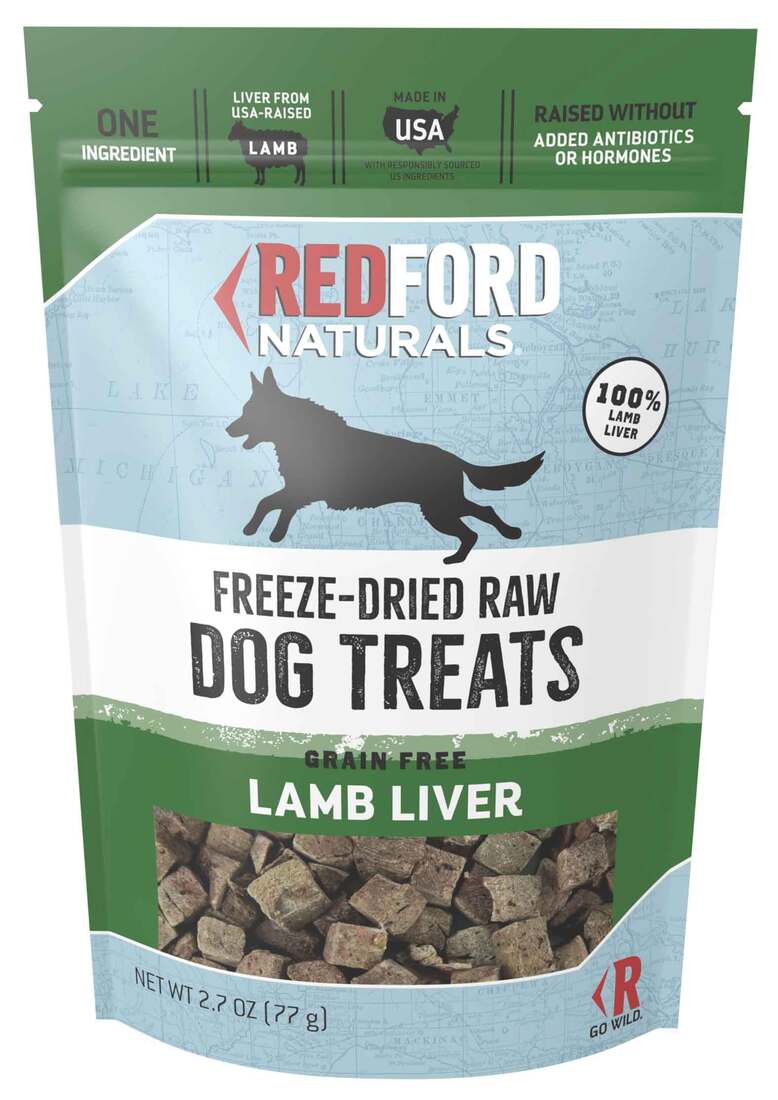 Redford Naturals Freeze-Dried Raw Grain Free Dog Treats, Lamb Liver - Image 2