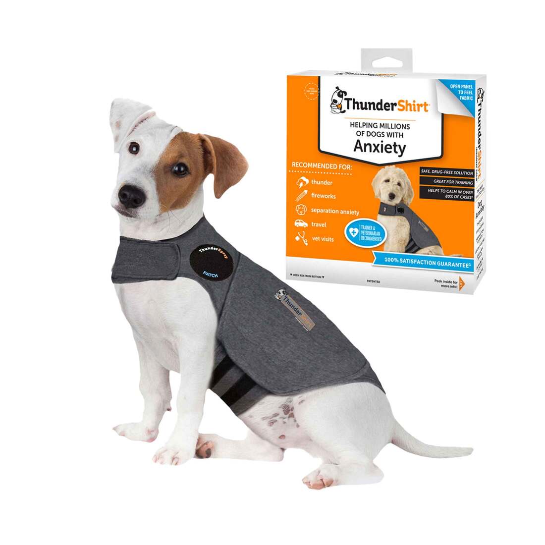 ThunderShirt® Heather Gray Dog Anxiety Jacket - Image 3