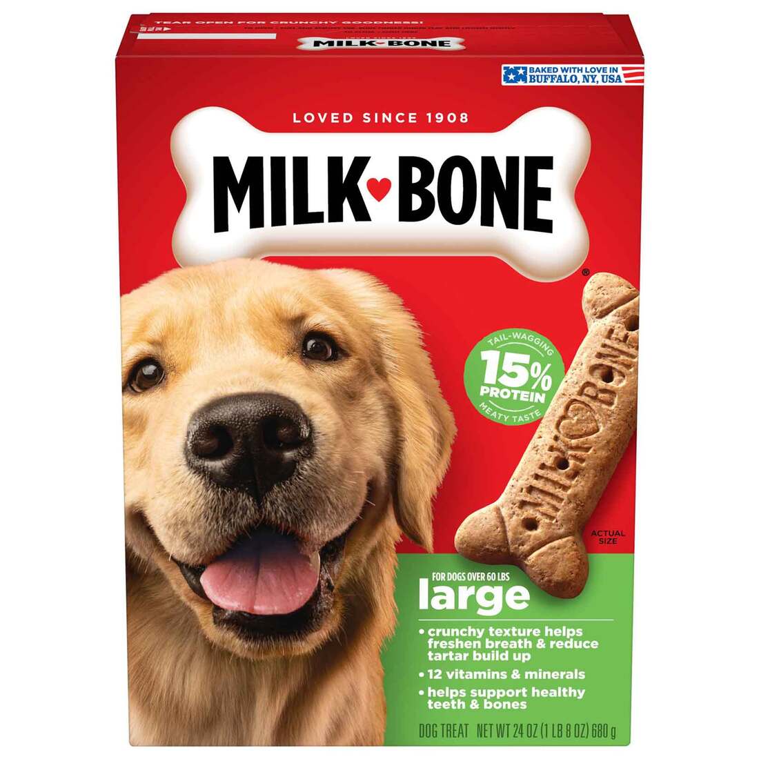 Milkbone Biscuits Dog Treat, Large Dogs - Image 2