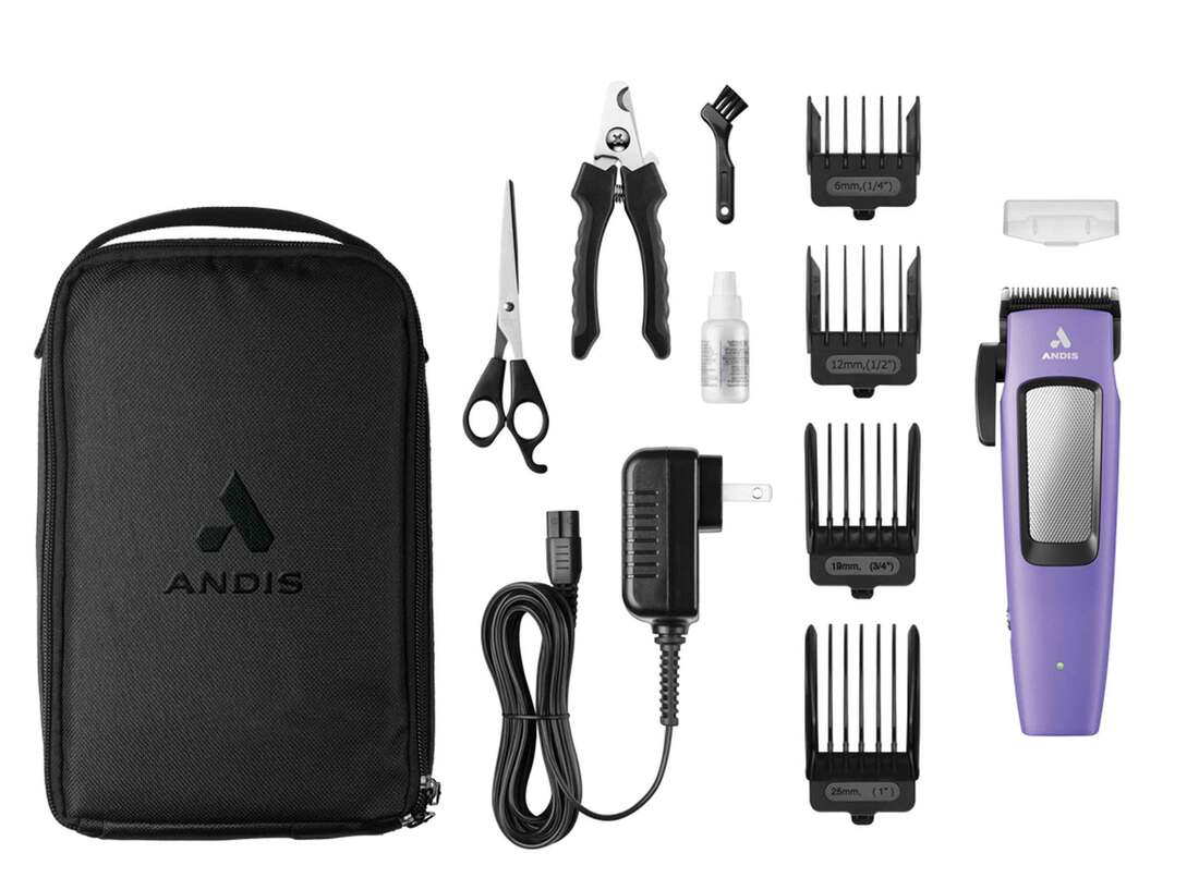 Andis Easy Clip Cordless II, Purple
