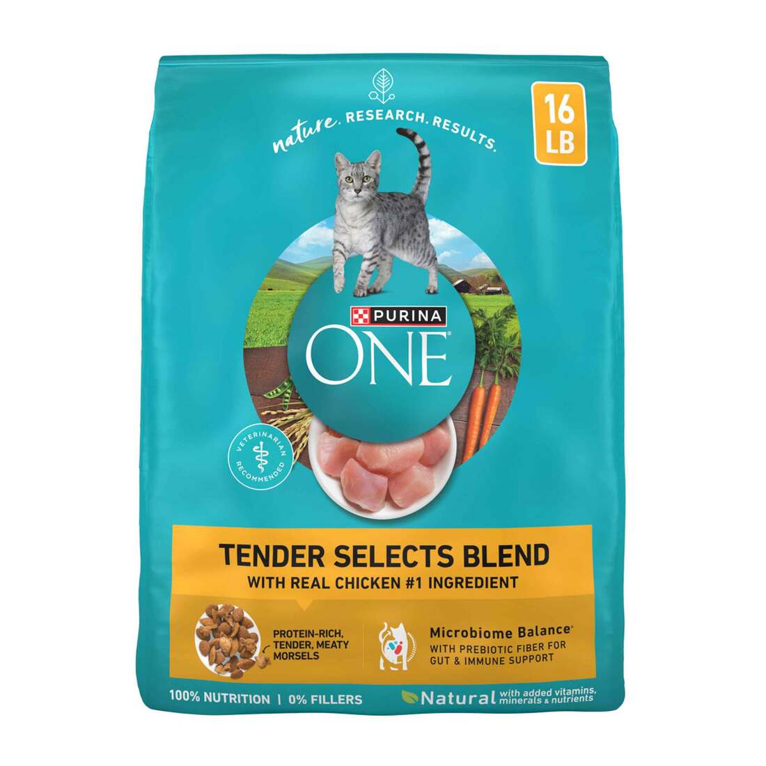 Purina ONE Natural Dry Cat Food, Tender Selects Blend With Real Chicken