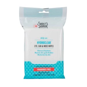 Skouts Honor Hydroclear Dog Eye, Ear and Nose Wipes, 50 Count