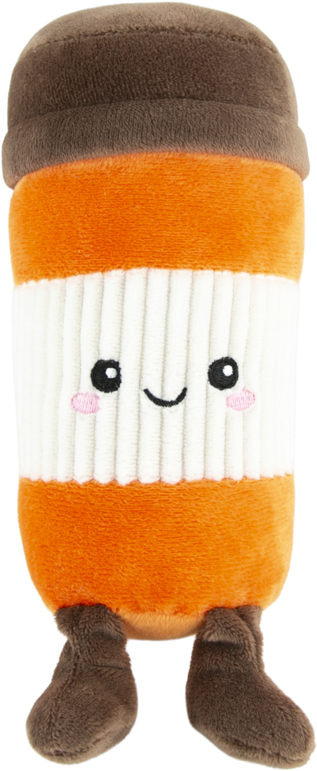 Play On Plush Latte With Legs Dog Toy, 9 Inches Tall