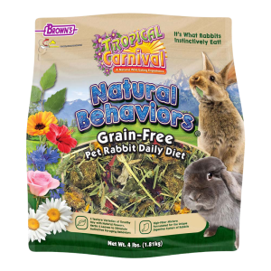 Brown's Tropical Carnival ® Natural Behaviors ® Pet Rabbit Grain-Free Daily Diet Food, 4 Pounds