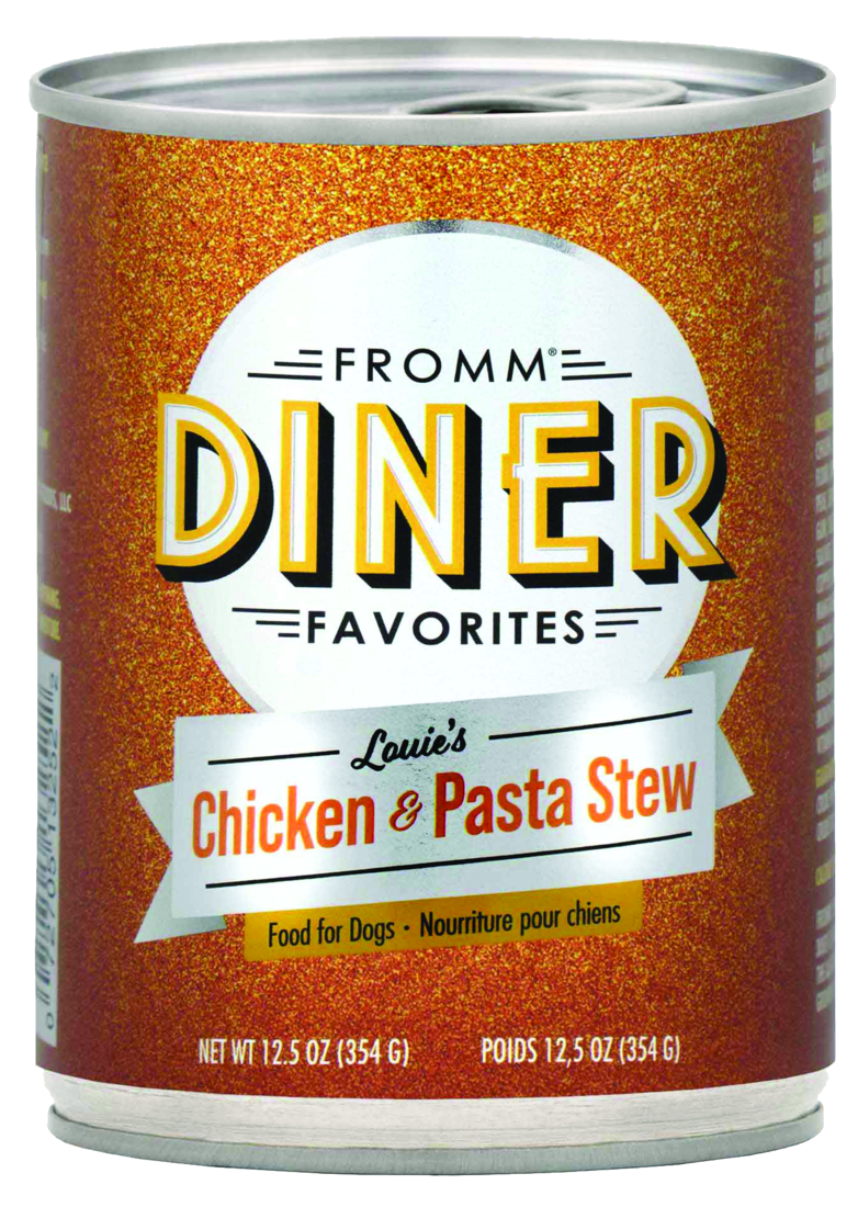Fromm Diner Favorites Louie's Chicken & Pasta Stew Wet Dog Food, 12.5 Ounces