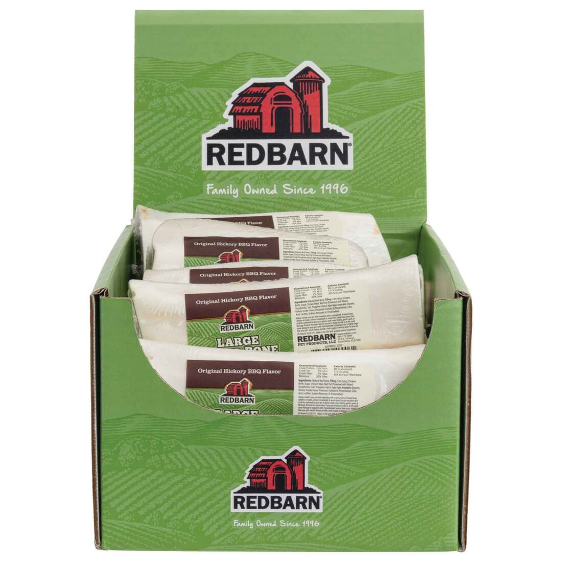 Redbarn BBQ Filled Bone Dog Treat, Large, 8 Ounces, 1 Each