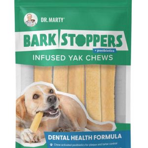 Dr. Marty Bark Stopper Dental Yak Dog Chew, Small, 5 Pack