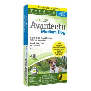 Vetality Avantect II Medium Dog, 11-20 Pounds, 4 Doses