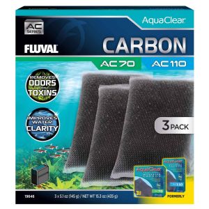Fluval AC 70/110 Active Carbon Insert, 3 Pack
