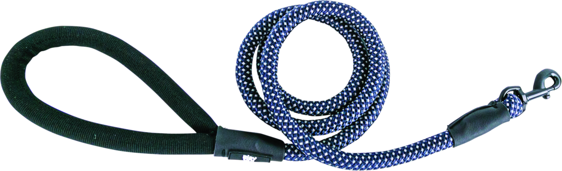 Play On Adventure Reflective Rope Dog Leash, Navy, One Size