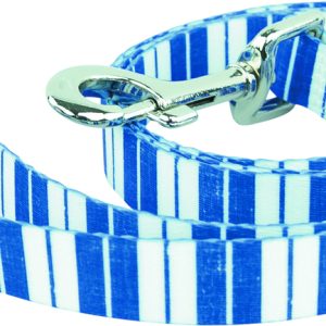 Play On Dog Lead, Denim Stripe