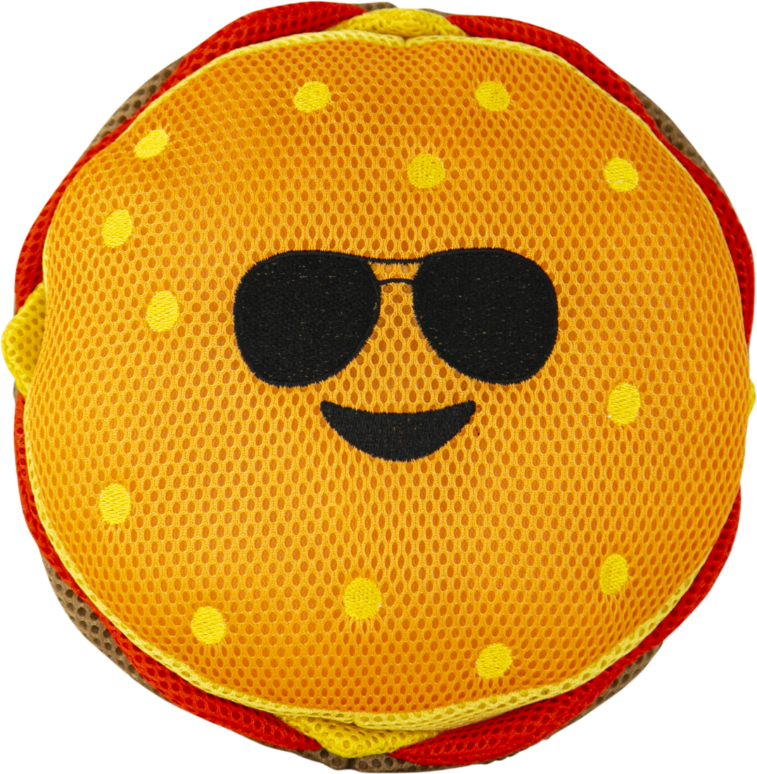 Play On Freeze & Float Hamburger Dog Toy