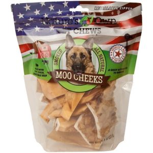 Nature's Own Moo Moo Cheeks Beef Flavor Dog Treats, 8 Ounces